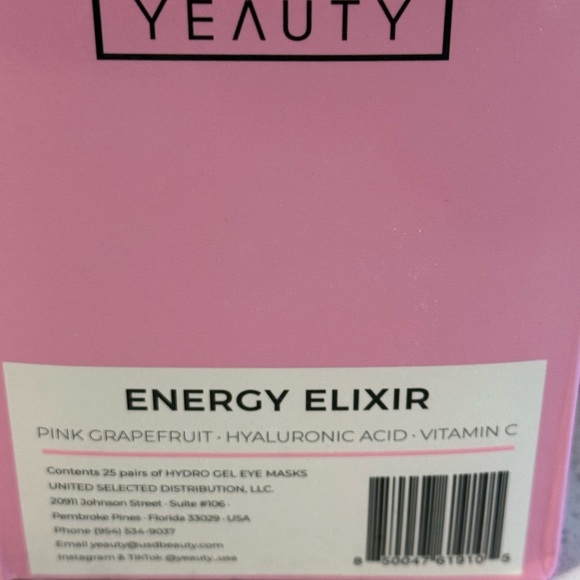 New YBEAUTY Energy Elixir eye masks. 3 boxes of 25 - Picture 2 of 6